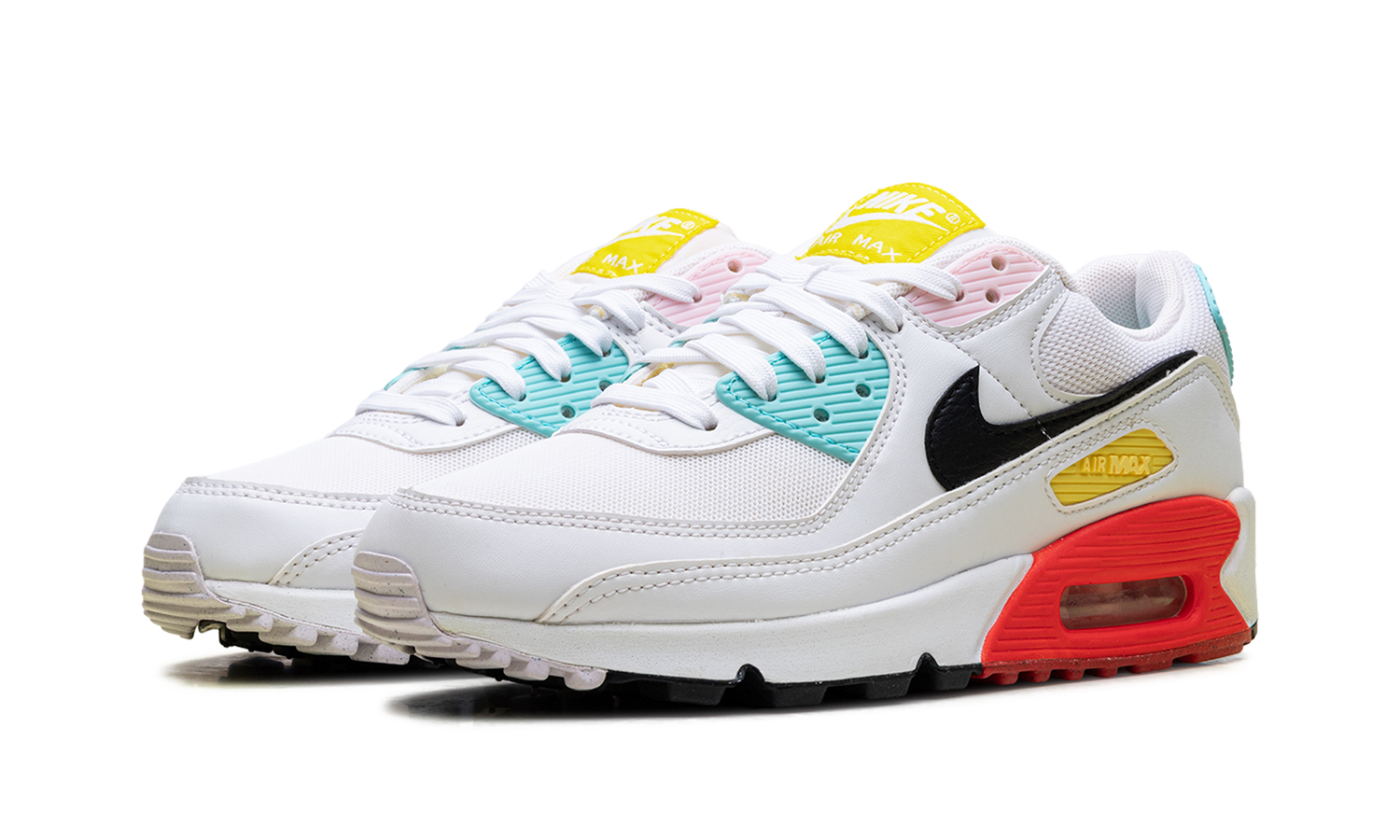 Air Max 90 WMNS "White / Black / Pink Foam / Bright Crimson" FZ3622 100