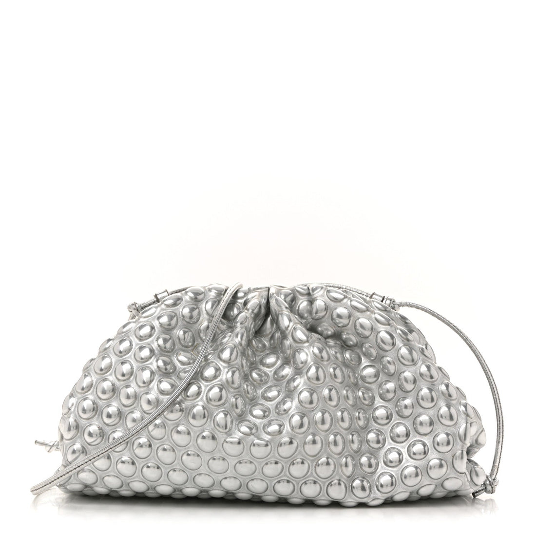 Metallic Fabric Bubble Wrap The Mini Pouch Silver