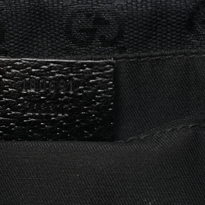Monogram Web Belt Pouch Bag Black