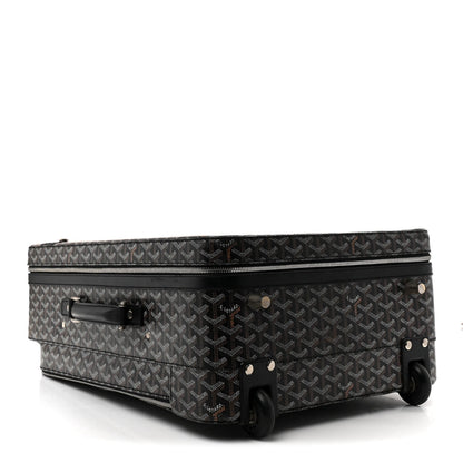Goyardine Rolling Suitcase Trolley PM Black