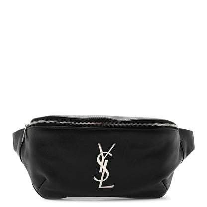 Lambskin Monogram Belt Bag  Black
