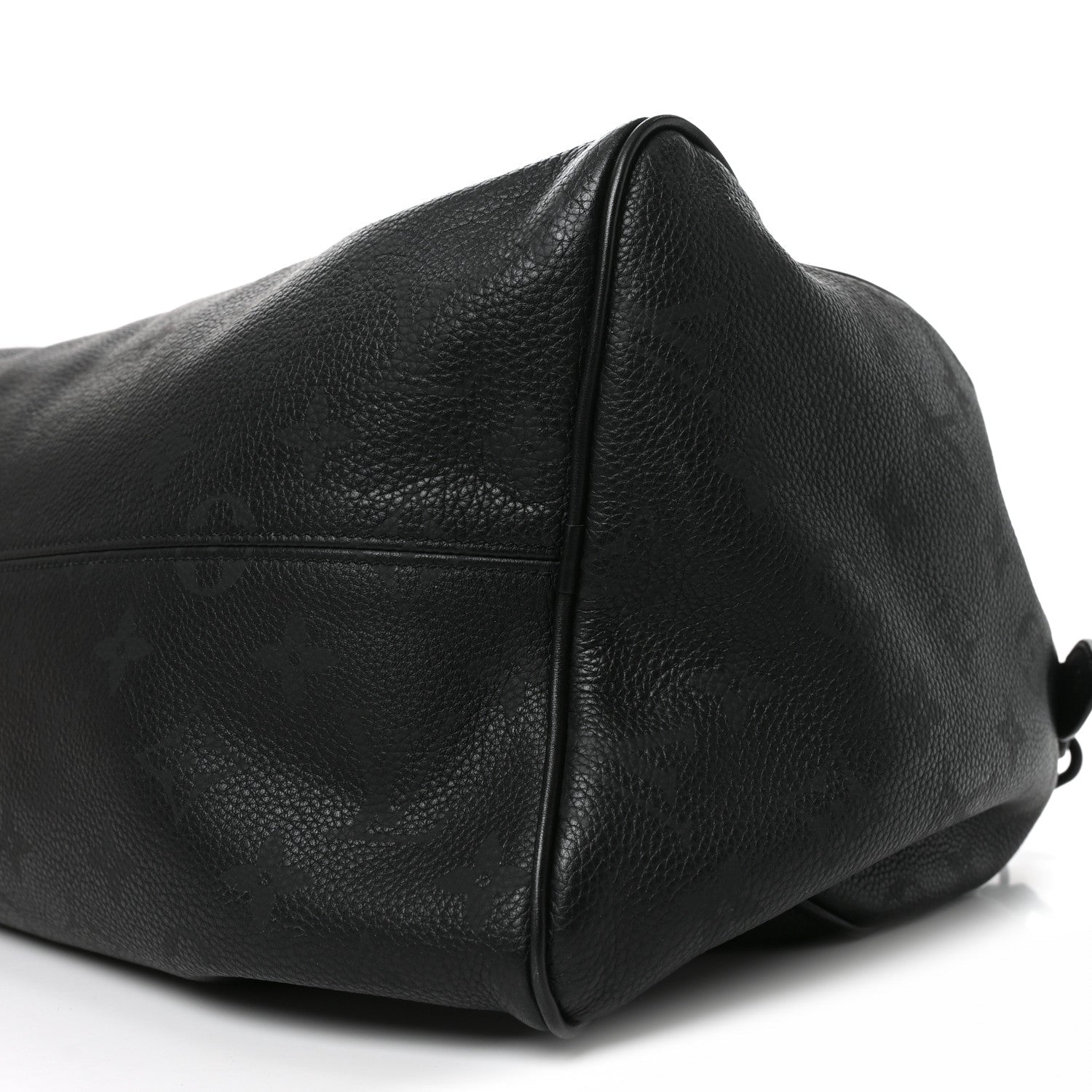 Calfskin Monogram Speedy P9 Bandouliere 40 Ultra Black