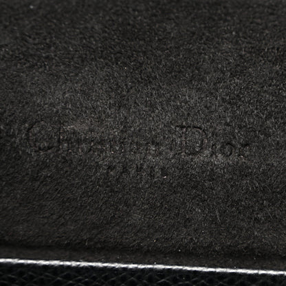 Grained Calfskin Saddle Belt Bag Black