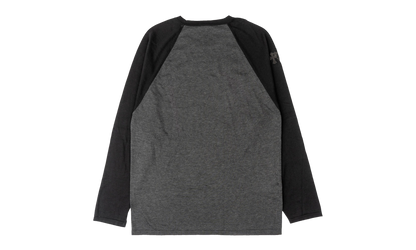 Leather Cross Patch Embroide CH Logo Silk Long Sleeve Shirt "Grey/Black" CHRM1727