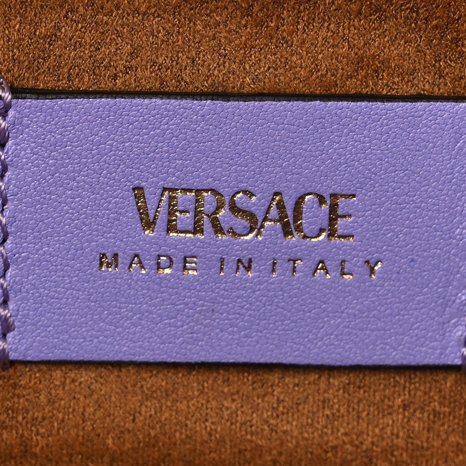 Lambskin Tag Vanity Bag Lilac