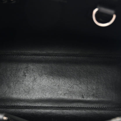 Grained Calfskin Baby Sac De Jour Black