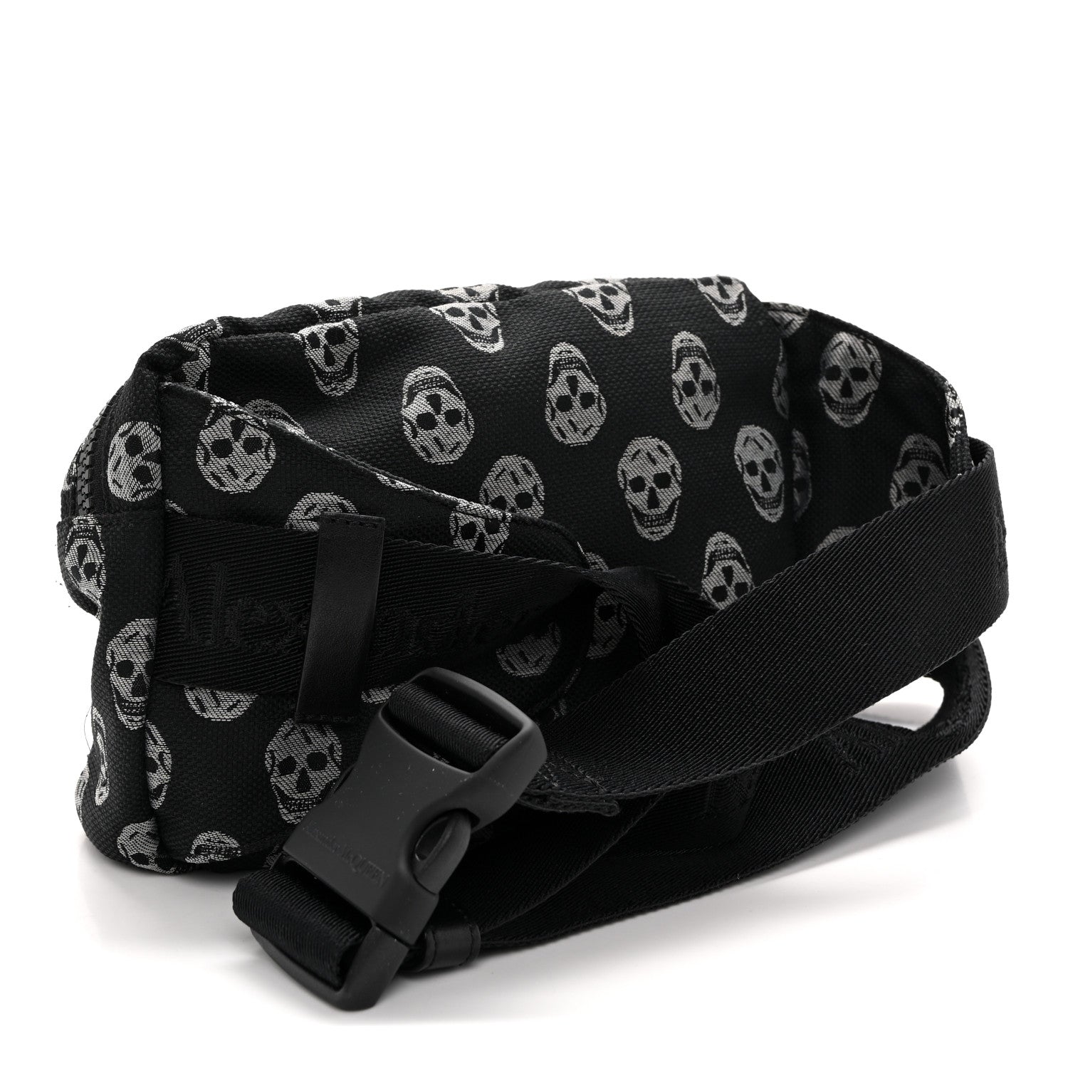 Jacquard Skull Belt Bag Black White