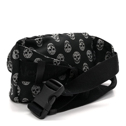 Jacquard Skull Belt Bag Black White