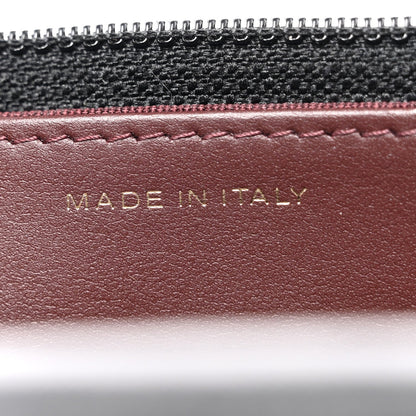 Aged Calfskin Quilted Lucky Charms 2.55 Reissue Wallet On Chain WOC Black
