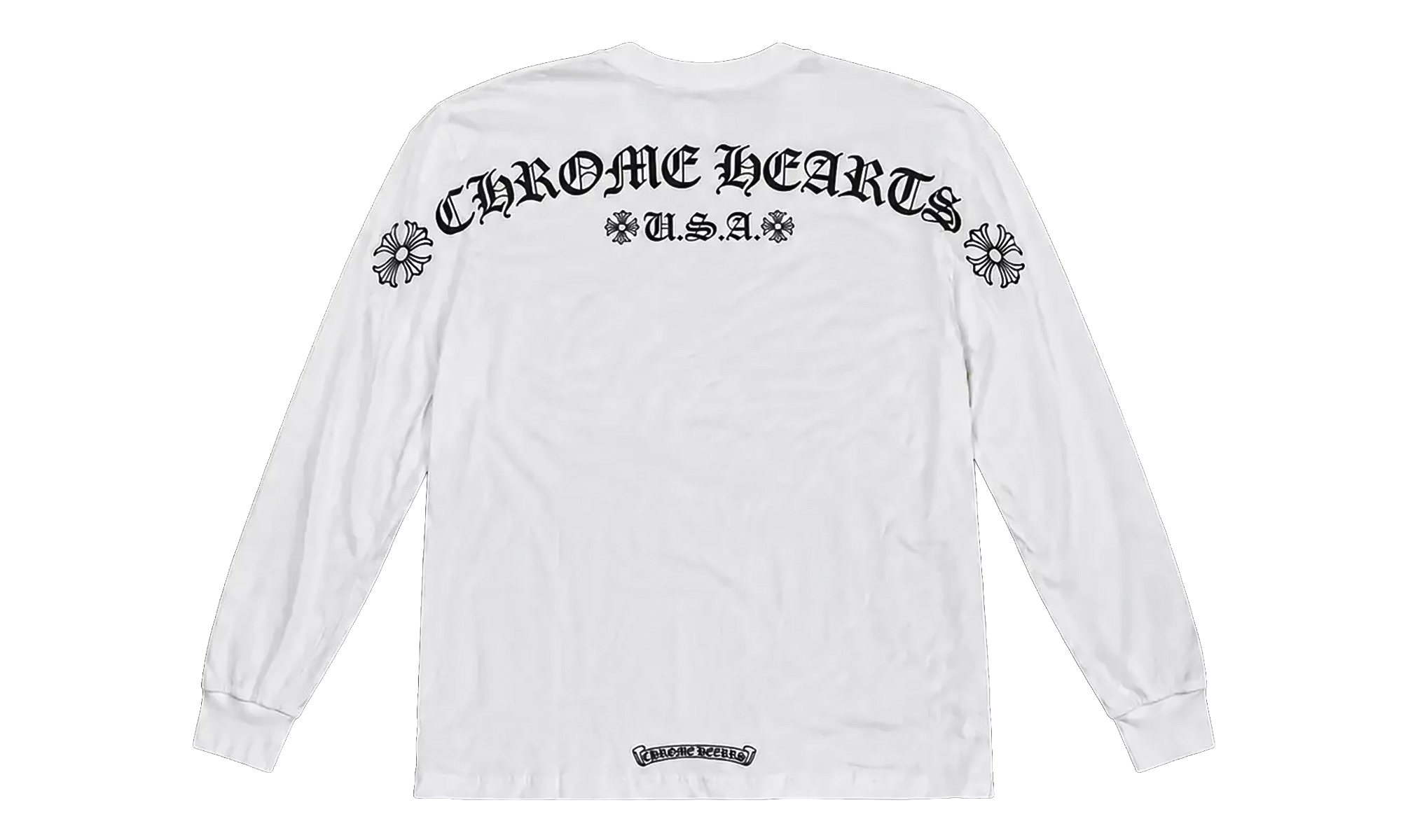 USA Script Logo Long Sleeve T-Shirt Tee "White" CHRM1588