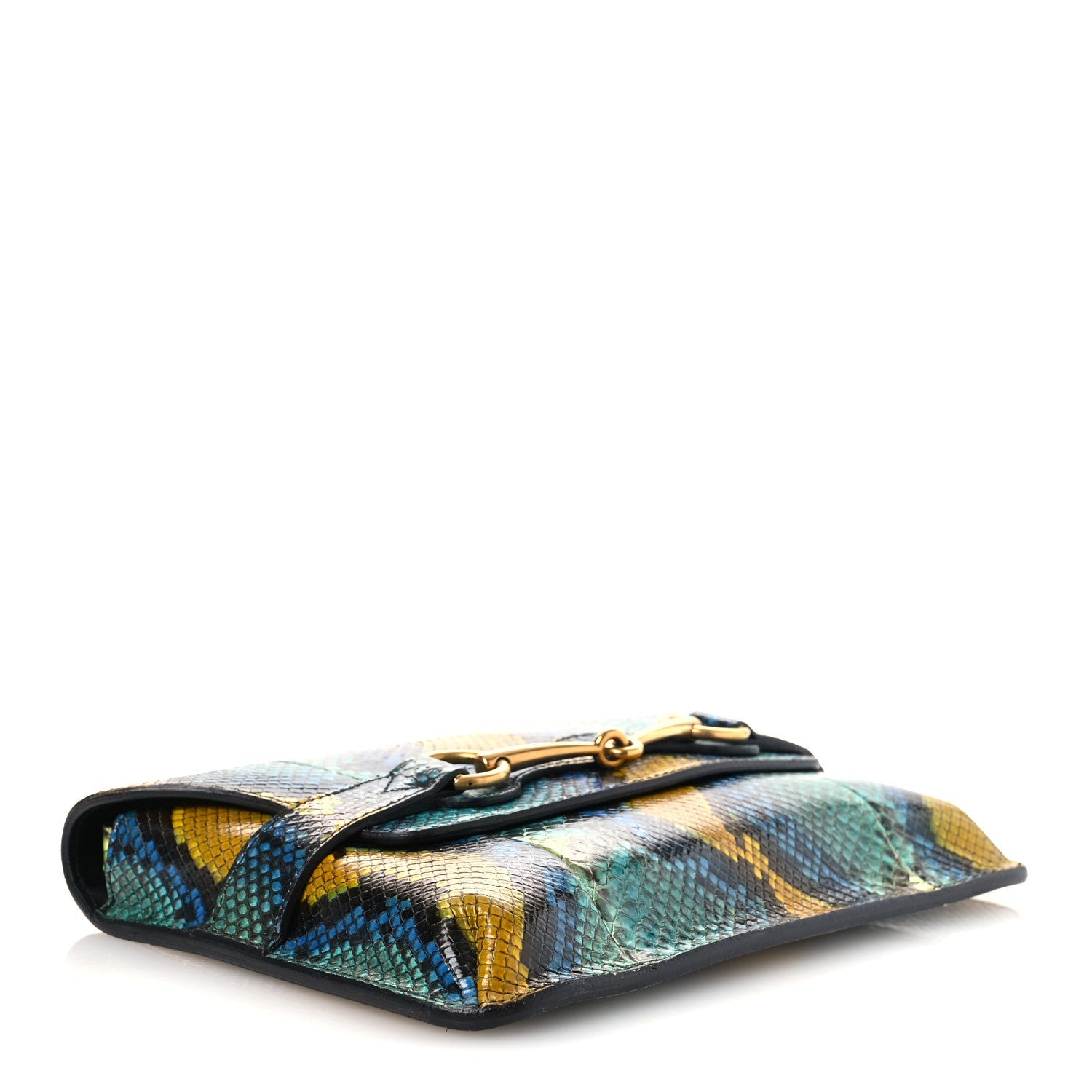 Snakeskin Bright Bit Animalier Medium Shoulder Bag Multicolor