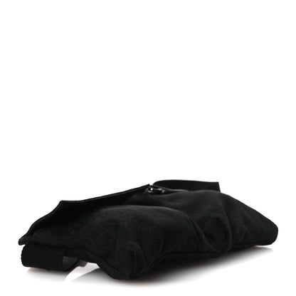 GG Monogram Double Pocket Belt Bag Black