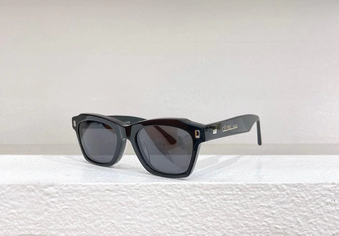 CELINE Rectangular Cat Eye Sunglasses CL40058I Black Women&