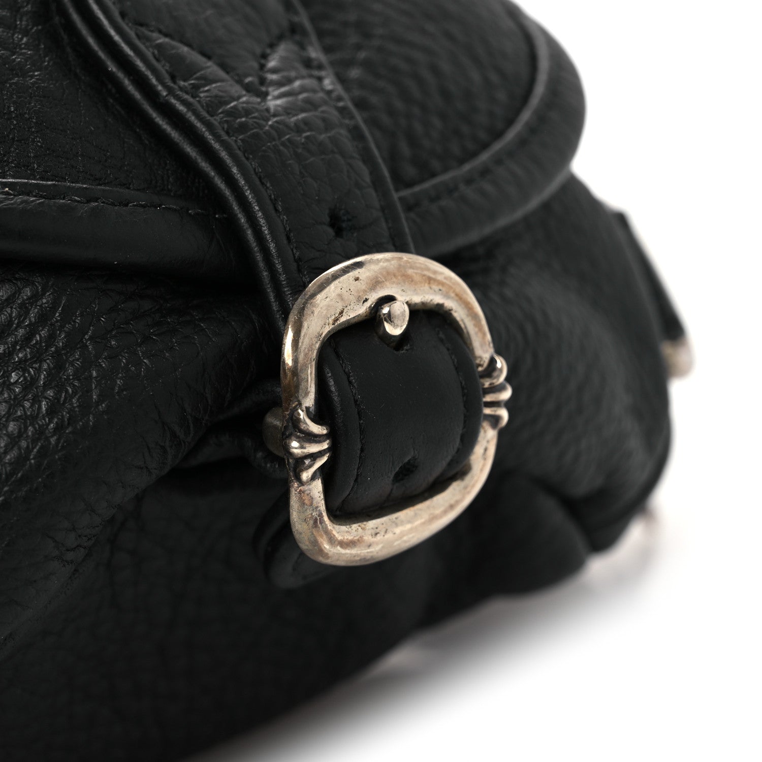 Grained Calfskin Mini Snat Pack Gunslinger Waist Bag Black