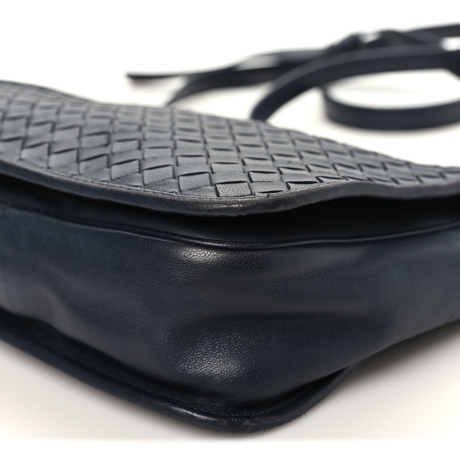 Nappa Intrecciato Messenger Bag Ardoise