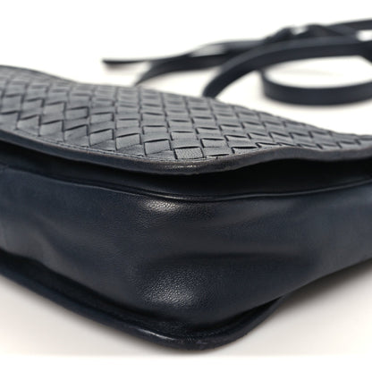 Nappa Intrecciato Messenger Bag Ardoise