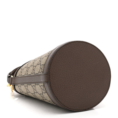GG Supreme Monogram Ophidia Mini Bucket Bag Beige Ebony