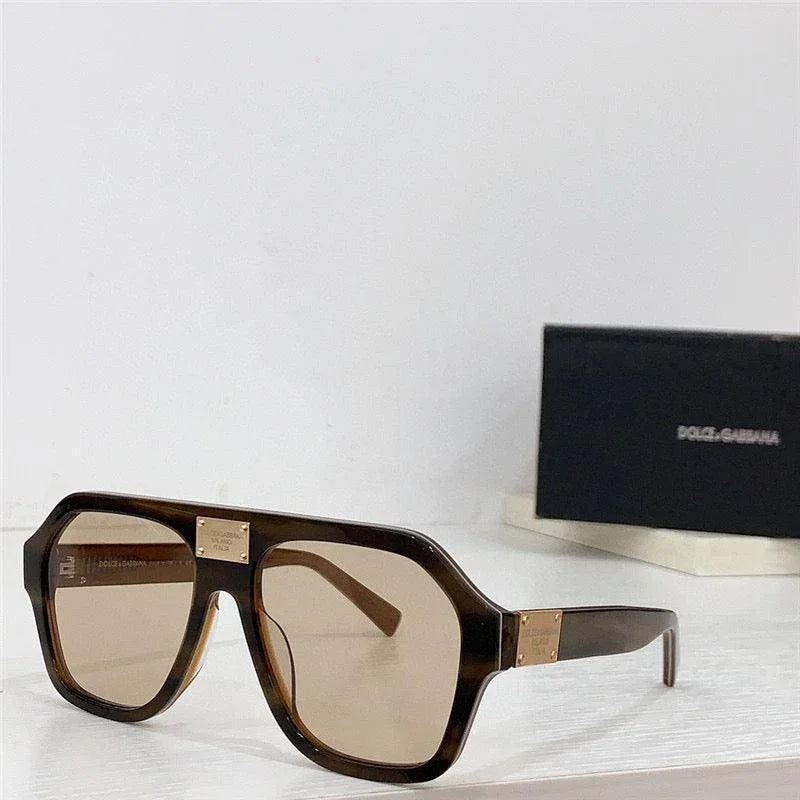 Dolce &amp; Gabbana Eyewear pilot-frame logo-plaque Sunglasses ✨