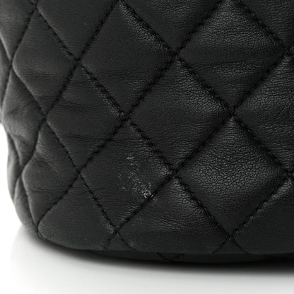 Lambskin Quilted Mini Urban Spirit Backpack Black