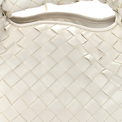 Calfskin Intrecciato Mini Hop White