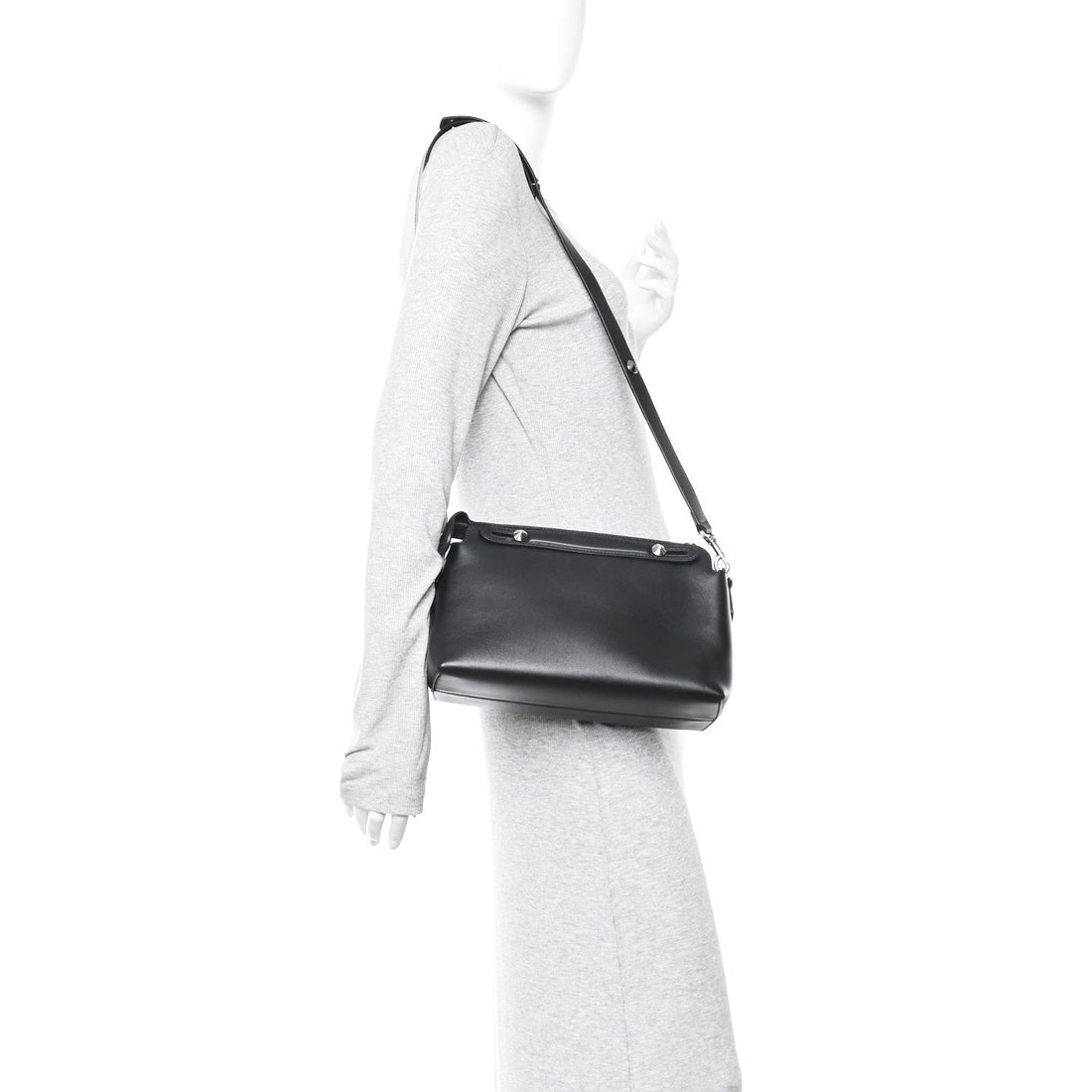 Vitello Dolce Medium By The Way Boston Bag Black