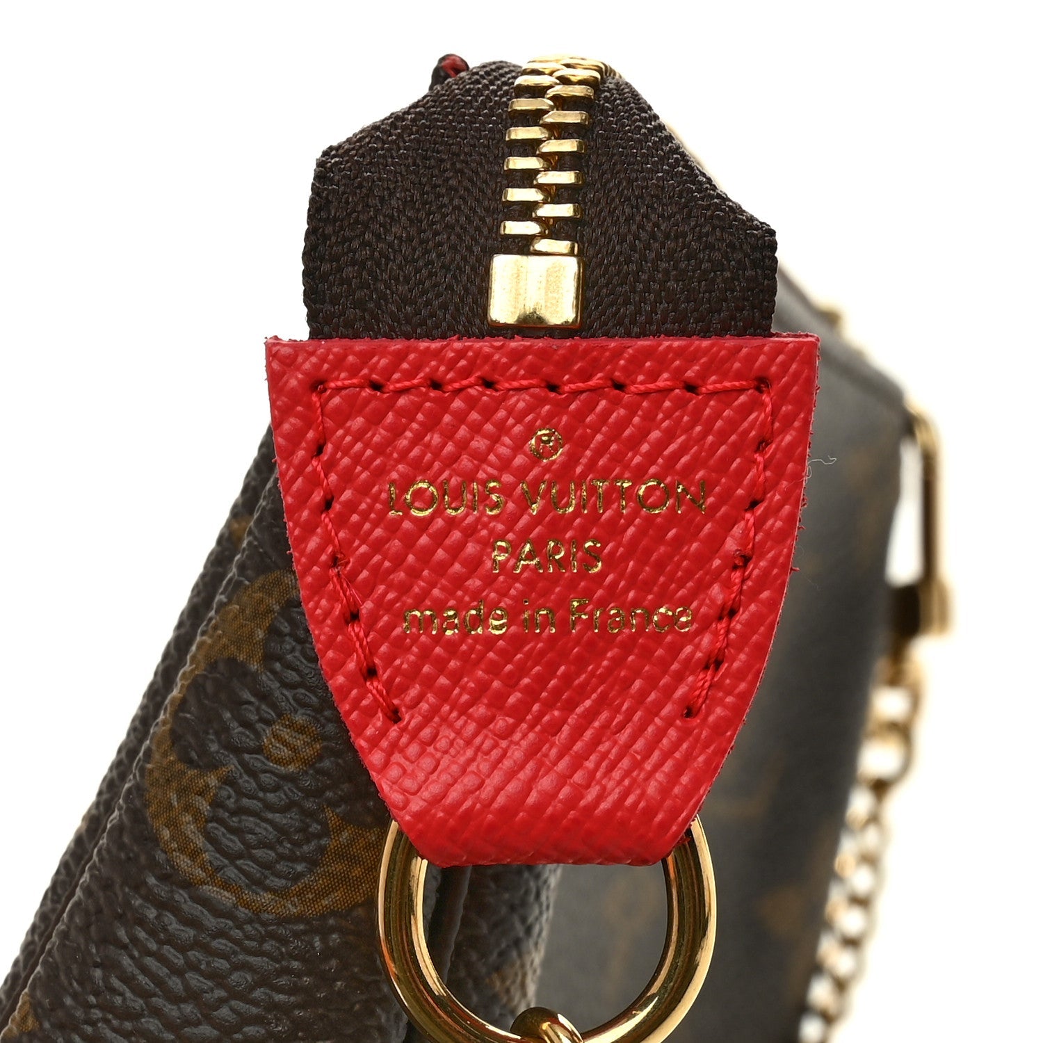 Monogram 2021 Christmas Animation London Mini Pochette Accessories Red