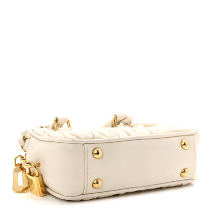 Nappa Matelasse Small Arcadie White