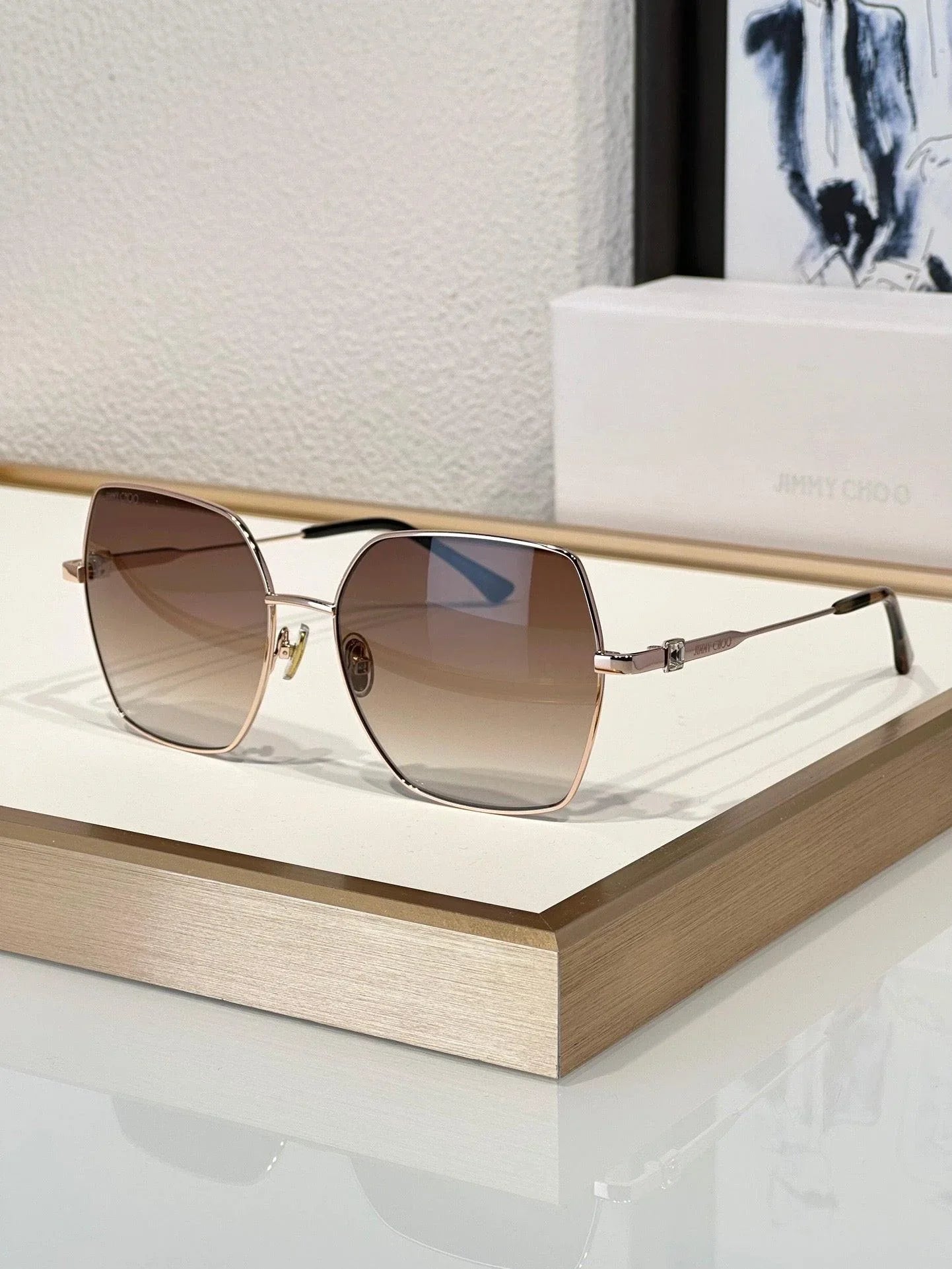 Jimmy Choo REYES/S Sunglasses with Glitter women's ✨