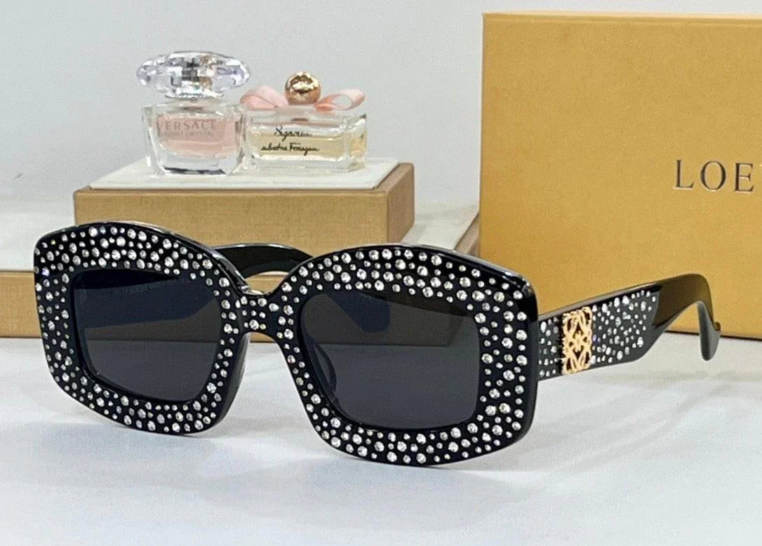 NEW SEASON Loewe Pavé Screen LW 4114 IS 90A Geometric Sunglasses ✨