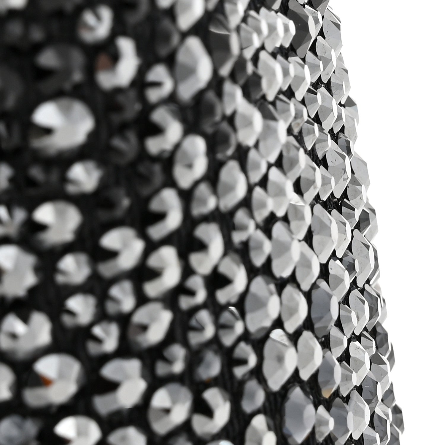 Strass Lambskin Mini Bucket Bag Black