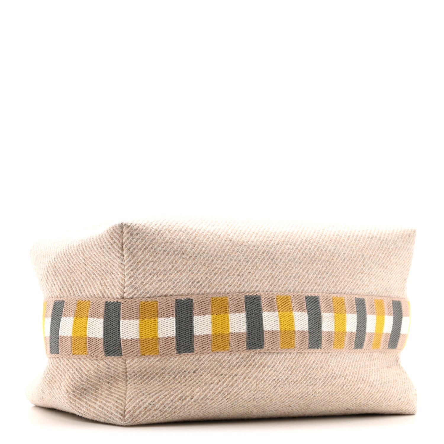 Wool Large Au Carre Bride-A-Brac Pouch Seigle