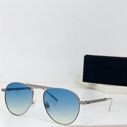 MONTBLANC MB 0091S 002 54-16 145 - Folding Aviator ZEISS Lenses✨