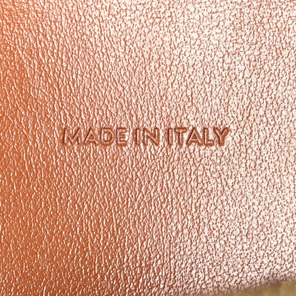 Triomphe Canvas Lambskin Wallet On Strap Tan Tan