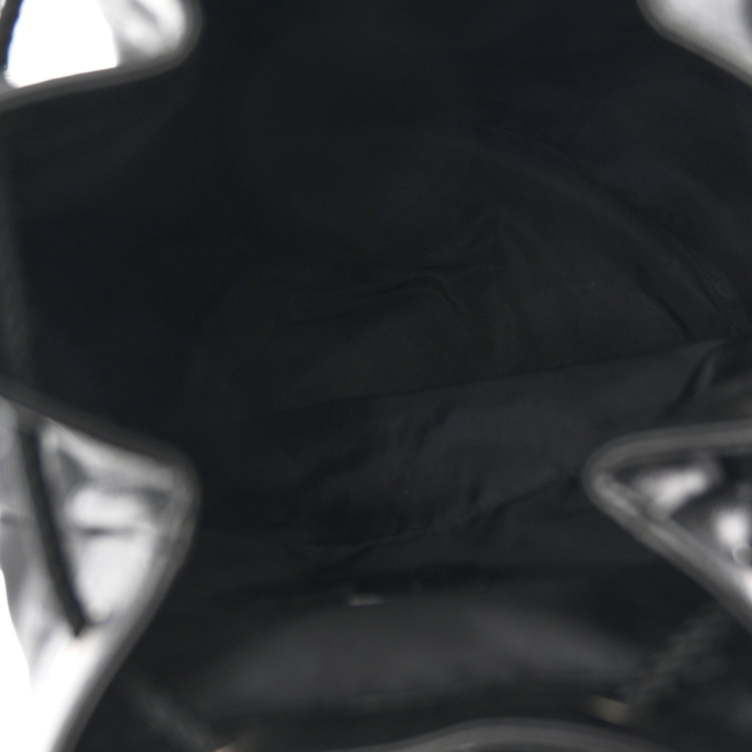 Econyl Nylon Monogram Off The Grid Drawstring Bucket Backpack Black