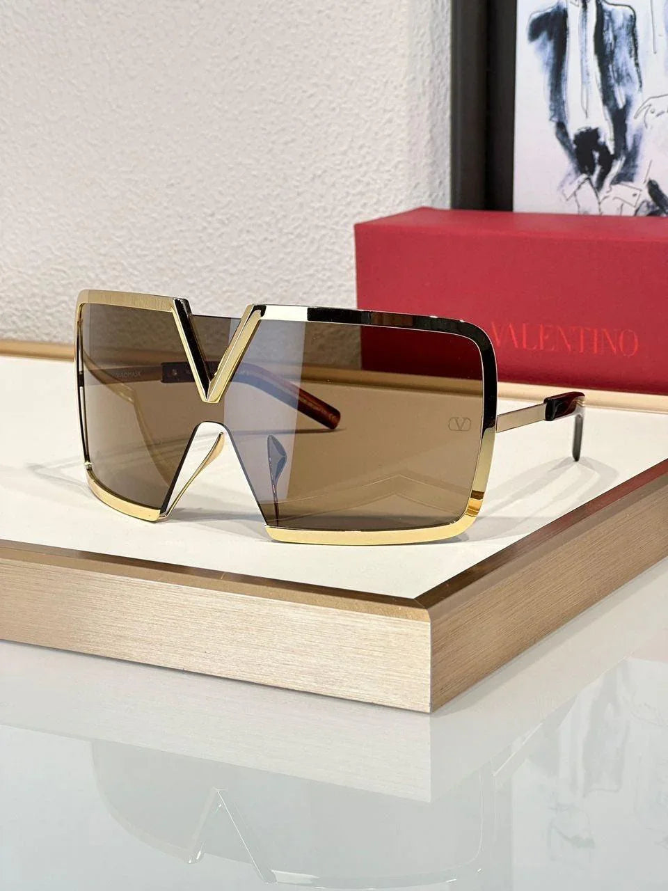 Valentino - V - Romask Iconic Oversized Mask Sunglasses✨