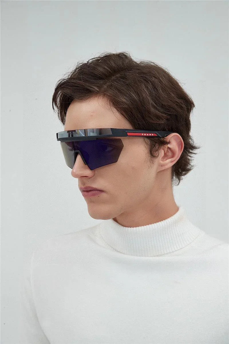 PRADA 59mm Shield Sunglasses Prada Linea Rossa   🟥