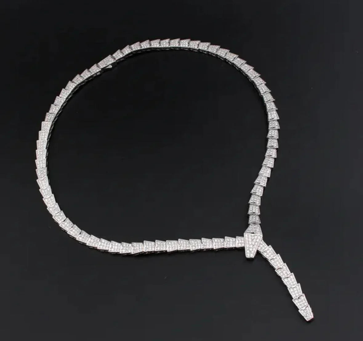 BVLGARI SERPENTI VIPER NECKLACE 18K Gold Plated Women&