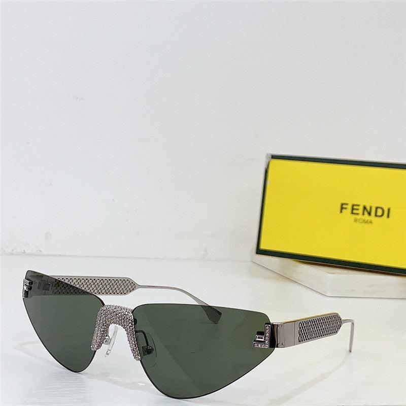 2024 FENDI First Crystal Gold metal Sunglasses 4127US shape Women's✨