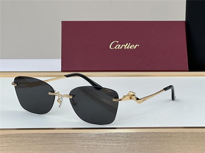 PANTHÈRE DE CARTIER CT 0120 - Platinum-Gold Sunglasses 👑