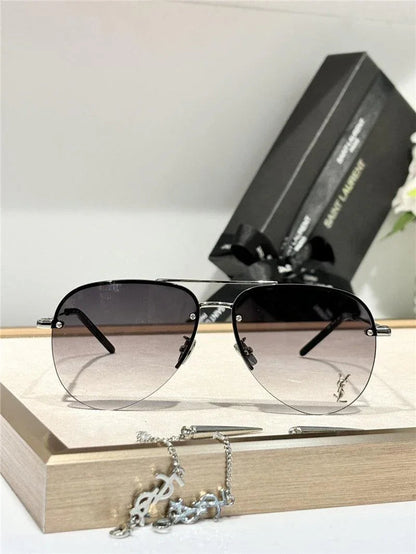 YSL Saint Laurent 11M Classic Sun Aviator Unisex Sunglasses ✨