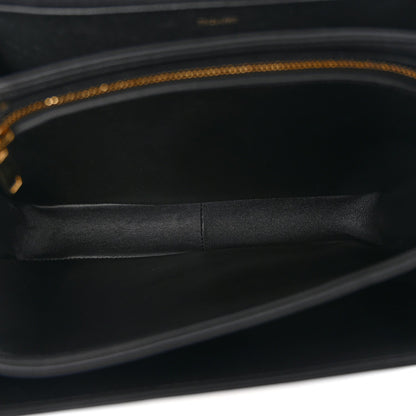 Shiny Calfskin Medium Triomphe Black