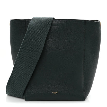 Soft Grained Calfskin Small Sangle Bucket Bag Amazone
