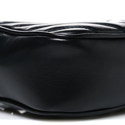 Calfskin Matelasse Monogram Lou Belt Bag Black