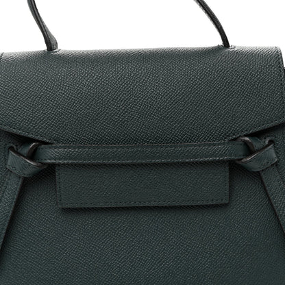 Grained Calfskin Nano Belt Bag Abyss Blue