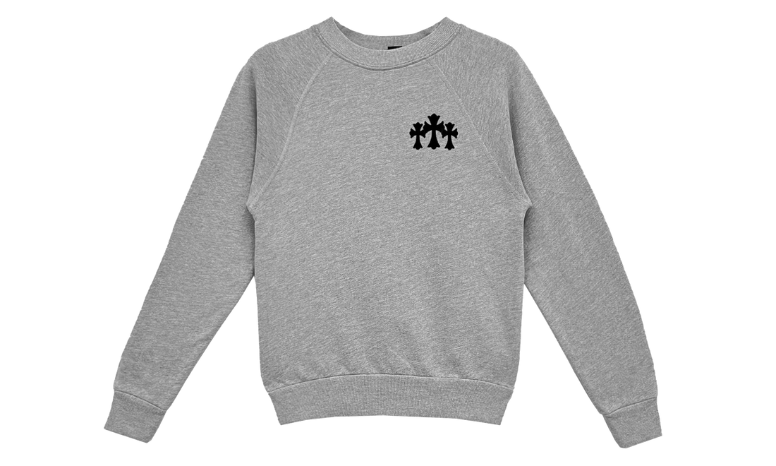 Triple Cross CH Letter Sweatshirt "Grey" CHRM1600