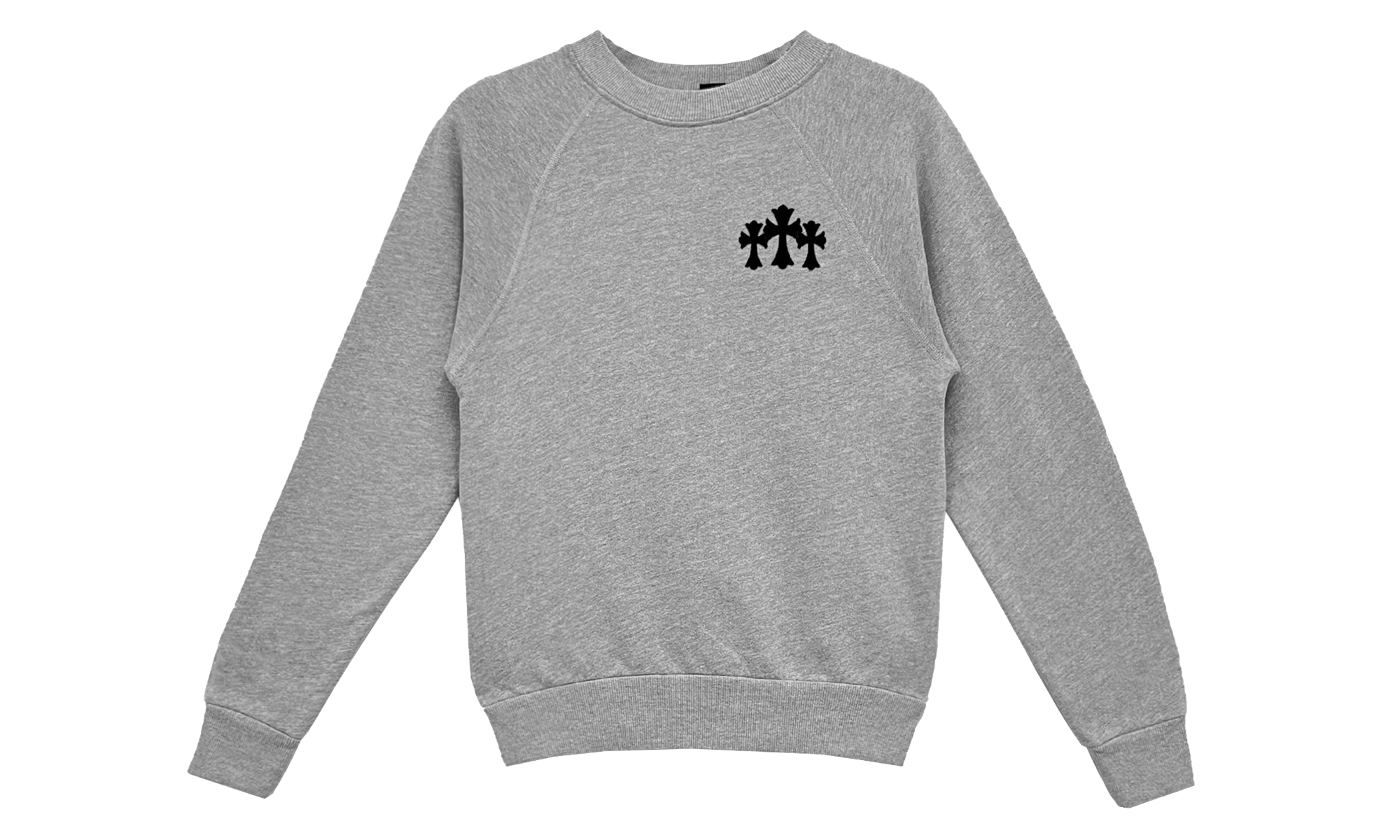 Triple Cross CH Letter Sweatshirt "Grey" CHRM1600