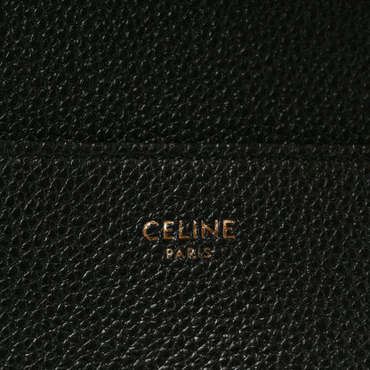 Soft Grained Calfskin Sangle Bucket Bag Black