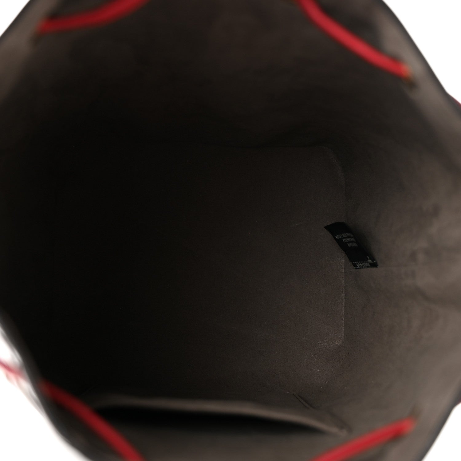Vitello Grace F is Fendi Bi-Color FF 1974 Embossed Grande Mon Tresor Bucket Bag Maya Black Fragola