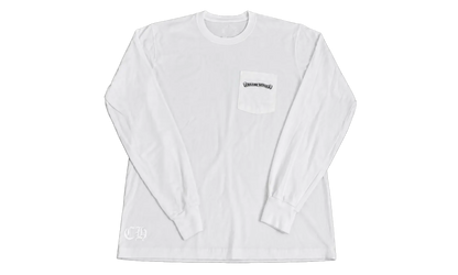 USA Script Logo Long Sleeve T-Shirt Tee "White" CHRM1588