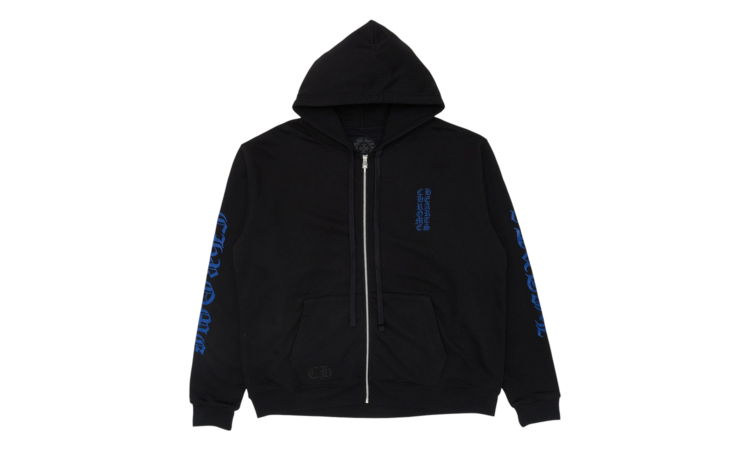 Vertical Logo Zip-Up Hoodie "Black / Blue" CHRM0953